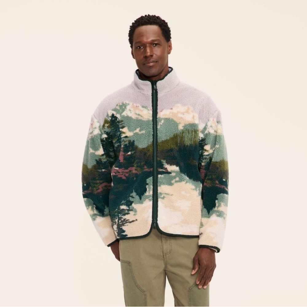 Nature-Inspired Teddy Jacket - Picture 3 of 4